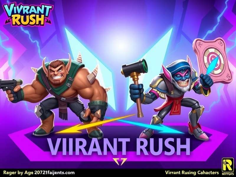 Diverse Vibrant Rush Characters Vibrant Rush Characters